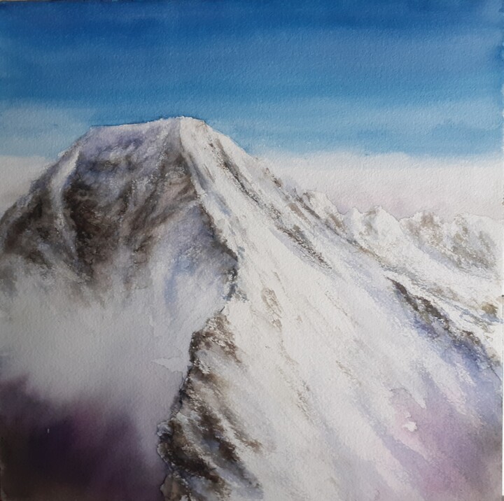 Peinture intitulée "Avant le gros temps" par Catherine Dufrene (Katy), Œuvre d'art originale, Aquarelle