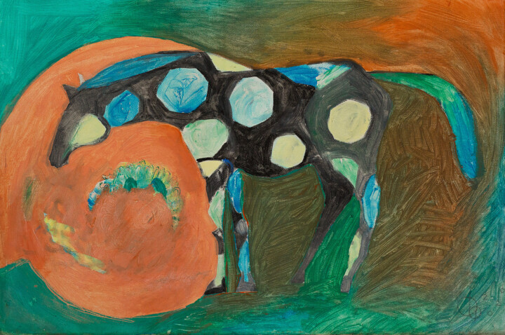 Лошадка 绘画, 15.8x23.6 in