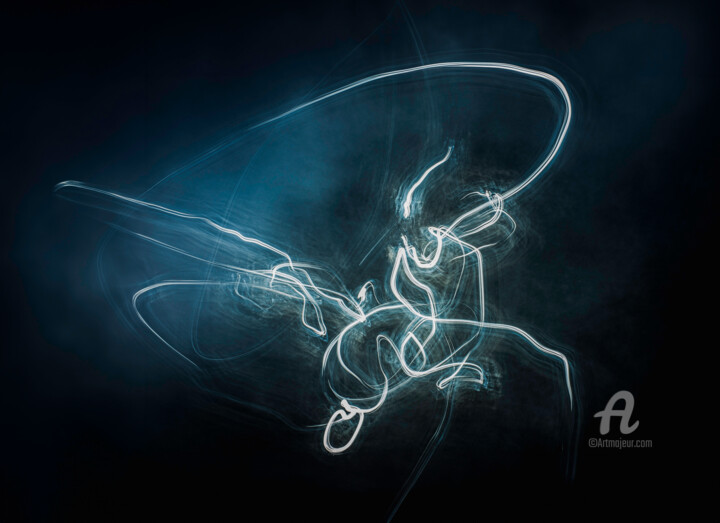 Photographie intitulée "Light Sword" par Michel Perrin, Œuvre d'art originale, Photographie numérique