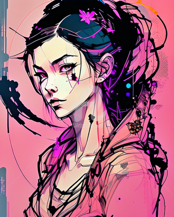 Portrait Inkpunk 数字艺术