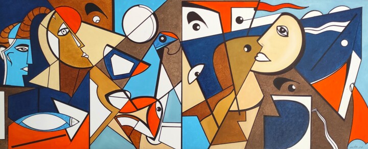 绘画,  15.8x43.3 in 
