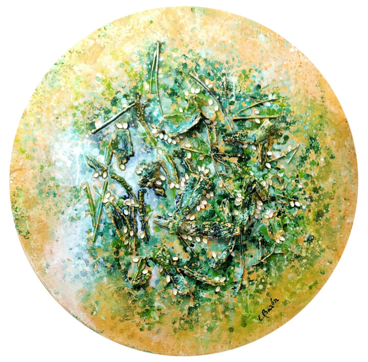 Naturaleza emergida 6 绘画, 43.3x43.3 in