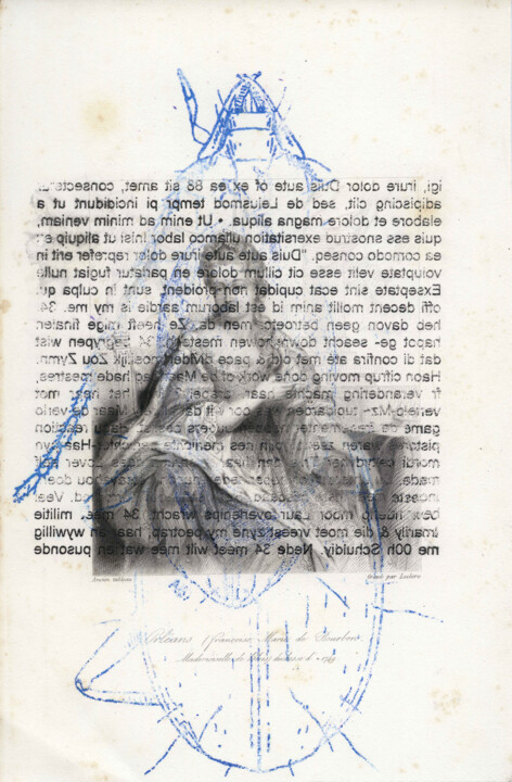 Gravures & estampes intitulée "Coleoptera #03" par Xavier Debeerst, Œuvre d'art originale, Monotype