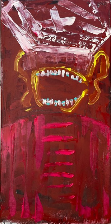 Peinture intitulée "Screaming Pope (III)" par Susanne Caecilie Walther, Œuvre d'art originale, Acrylique Monté sur Châssis e…