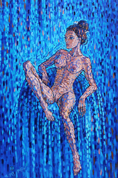 제목이 "eva azzuro"인 미술작품 Polina Ogiy로, 원작, 기름