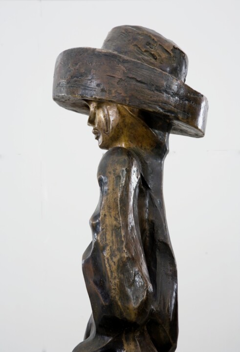 Scultura intitolato "bambou" da Roberto Tagliazucchi, Opera d'arte originale, Bronzo