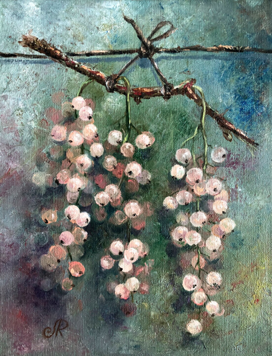 Berry Painting Baie 绘画, 9.8x7.9 in