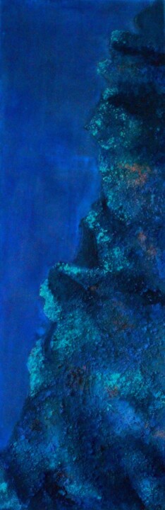 Peinture intitulée "Grand Bleu 2" par Robert Cadiere, Œuvre d'art originale, Acrylique Monté sur Châssis en bois