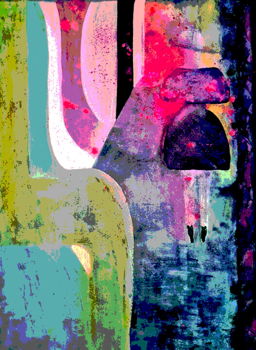 "La jeune femme" Numérique. Prints 数字艺术