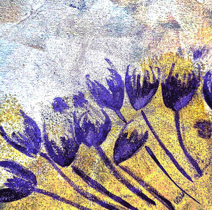 " Fleurs de bords de mer" Numérique. Prints 数字艺术
