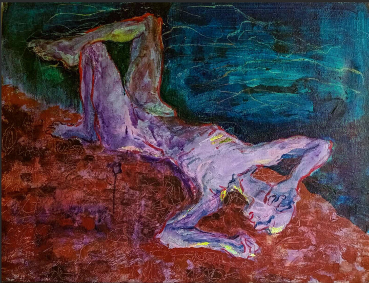 On the Edge 绘画, 23.6x31.5 in