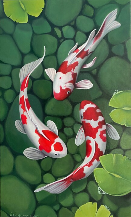 Fishes 绘画, 19.7x11.8 in