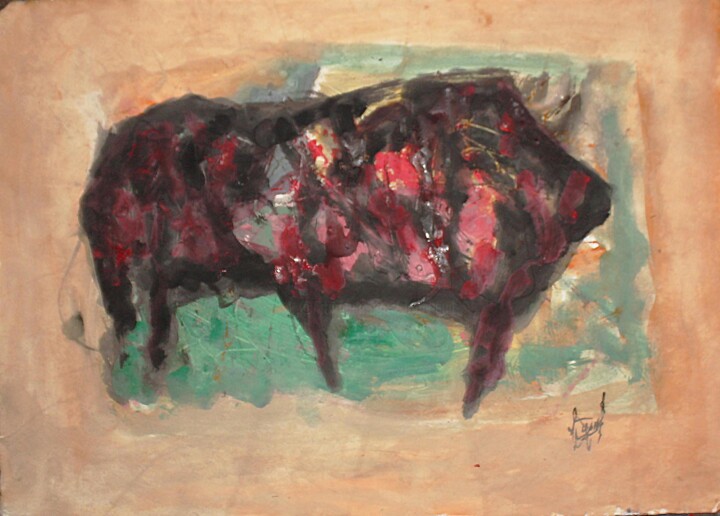TAUREAU 绘画, 22.1x29.9 in