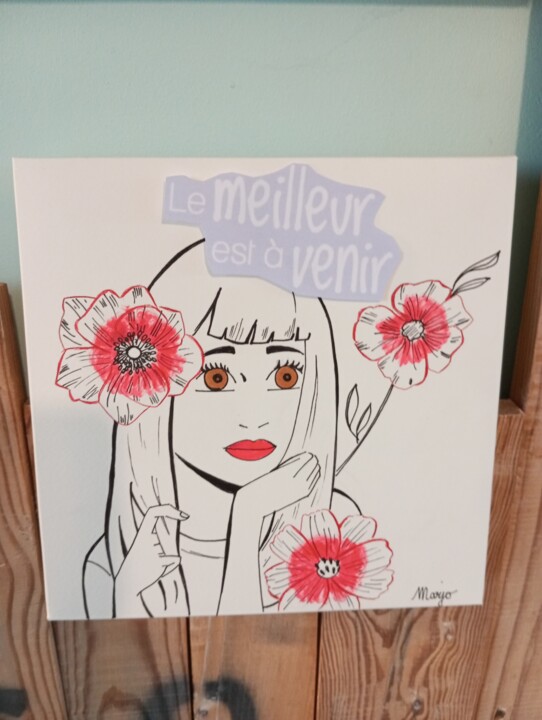 Jolies Fleurs 图画, 11.8x8.3 in