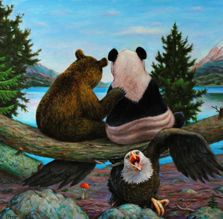 绘画,  27.6x27.6 in 