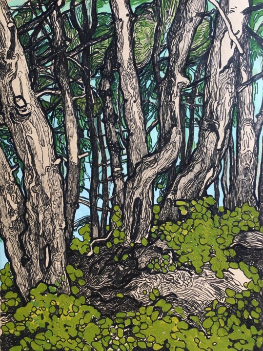 ''Forest'' Resim, 9,8x7,5 in