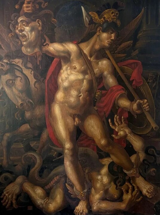 Персей и Медуза 绘画, 25.2x18.9 in