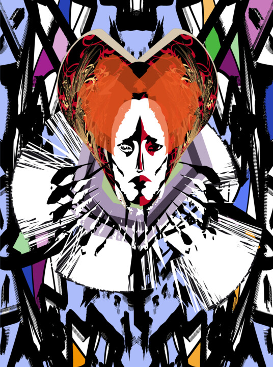 Elizabeth I. Queen of England and Ireland 数字艺术