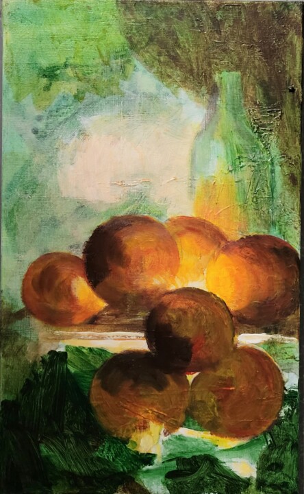 Oranges 绘画, 21.7x13 in