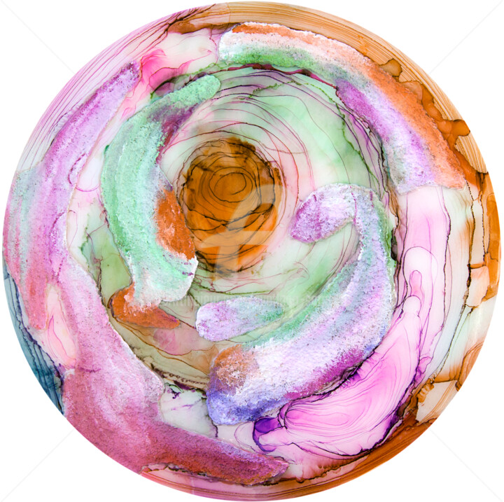Rose of Wind. Abstraction. 绘画, 23.6x23.6 in