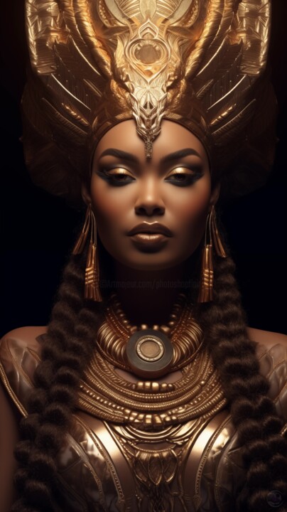 Digital Arts titled "Seraphina Amulet" by China Alicia Rivera, Original Artwork, Digital Painting