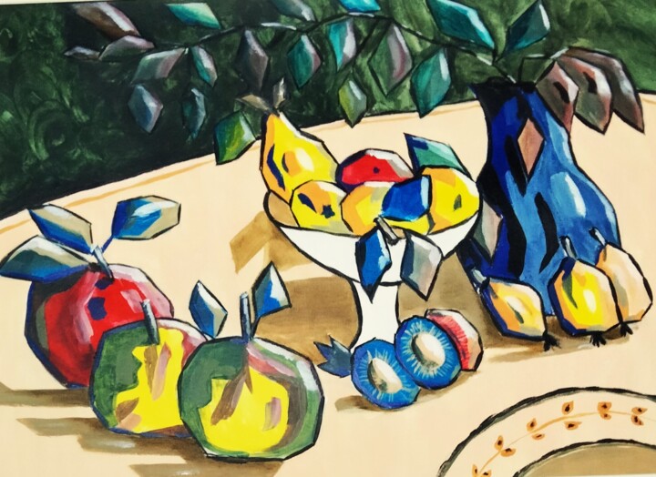 COUPE DE FRUITS 绘画, 11.8x15.8 in