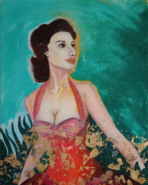 Sophia 绘画, 39.4x31.5 in
