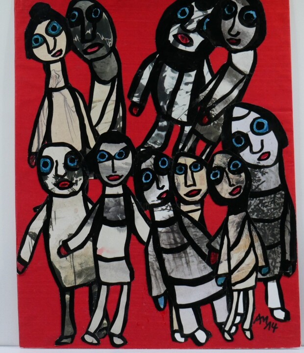 "Toute beauté est si…" başlıklı Kolaj Adam Nidzgorski tarafından, Orijinal sanat, Kolaj Karton üzerine monte edilmiş