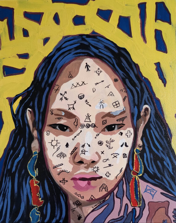 Shine, shine my star 绘画, 19.7x15.8 in