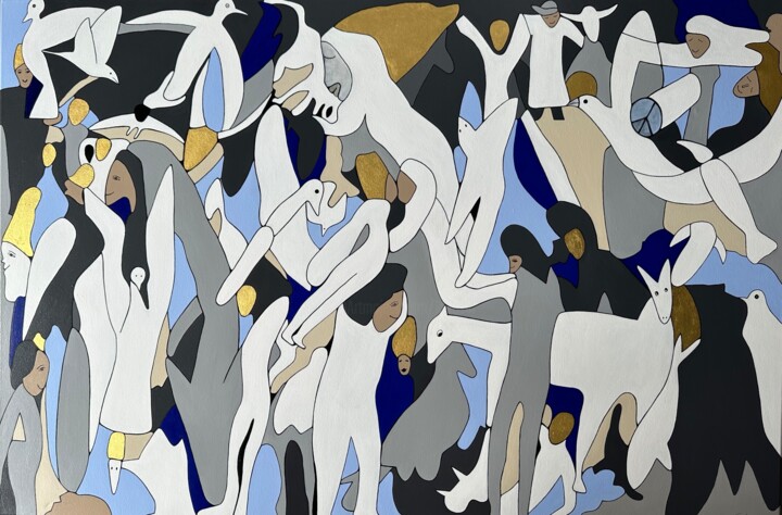 L’immensité des ailes 绘画, 31.5x47.2 in