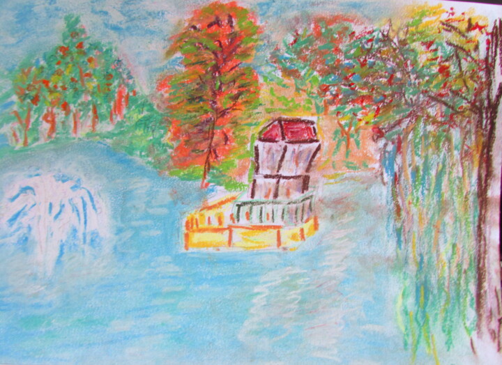 Kiosque sur le lac Resim, 8,3x11,7 in
