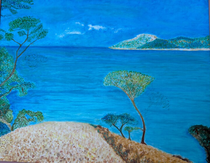 Ile de Porquerolles Tablo, 36,2x28,7 in