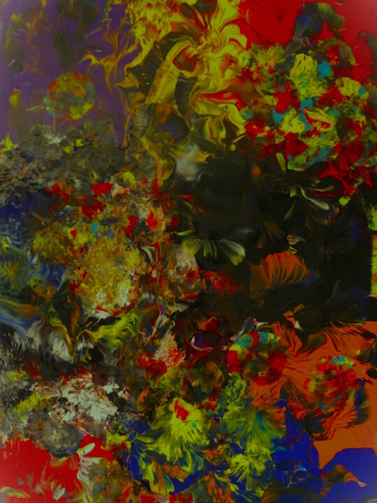 Peinture intitulée "Pich's magic abstra…" par Pich, Œuvre d'art originale, Acrylique Monté sur Châssis en bois