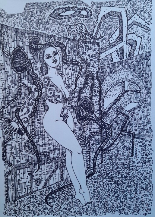 Лабиринт. 图画, 15.8x11.8 in