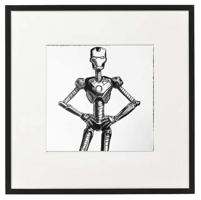 제목이 "i'm im"인 그림 Scalp로, 원작, 숯