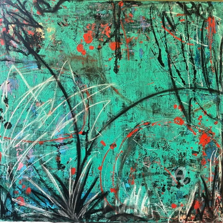 Pintura titulada "The Garden" por Betsey Ervin, Obra de arte original, Acrílico