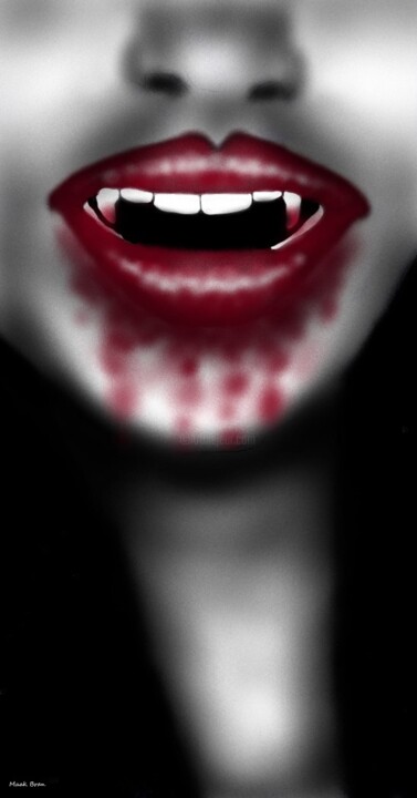 Carmilla la vampire. 图画, 11.8x5.9 in