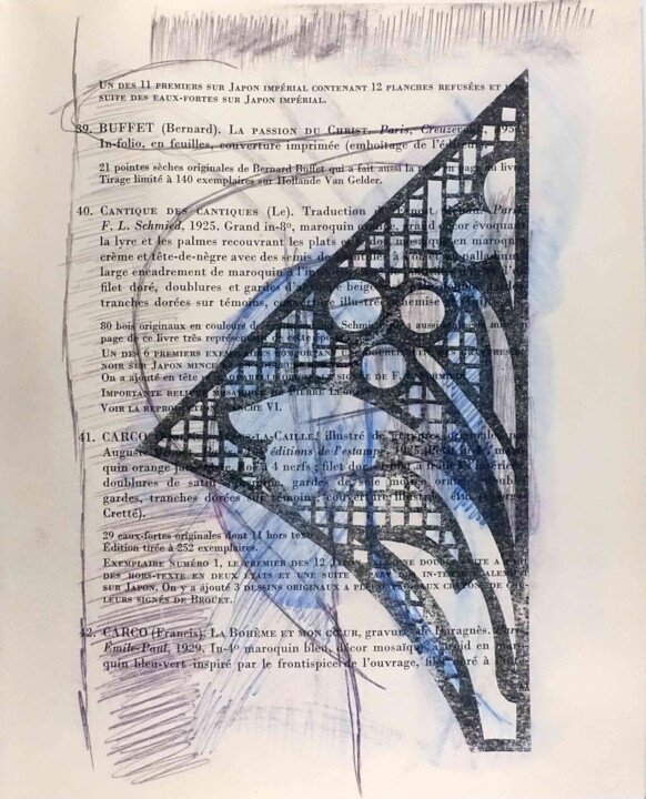 Bibliothèque d'un amateur #15 印花与版画, 11x8.9 in