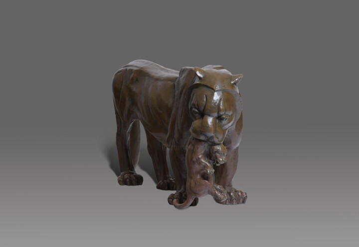 L'INSTINCT 雕塑, 24.8x65 in