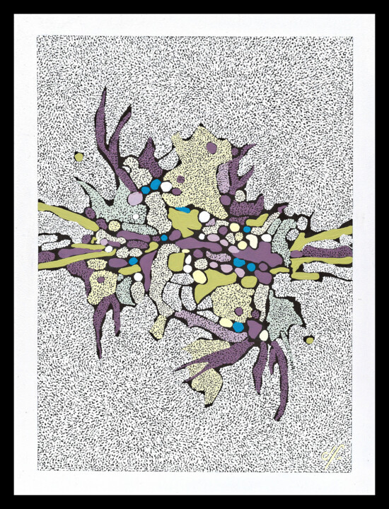 Les coraux 绘画, 15.9x12 in