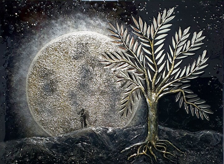 DATE BY MOON 绘画, 23.6x31.5 in