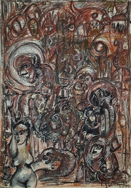 图画,  27.6x21.7 in 