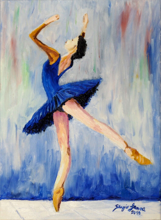 Tiny dancer 绘画, 13.8x9.8 in
