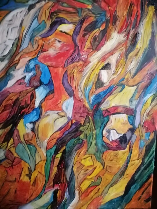 La femme au cheval 绘画, 31.5x23.6 in