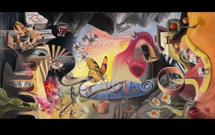 NEOBYATNOE Schilderij, 21,7x39,4 in