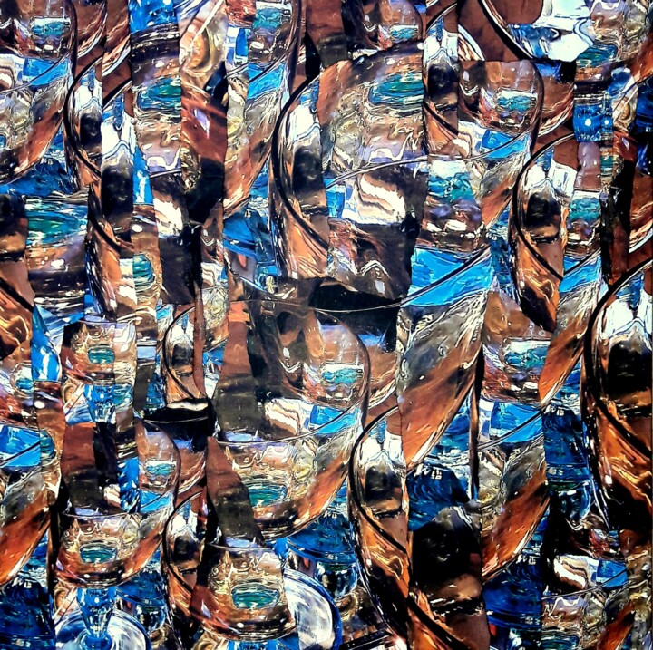 Collages intitulée "Boire un verre" par Patrick Haentzler, Œuvre d'art originale, Collages