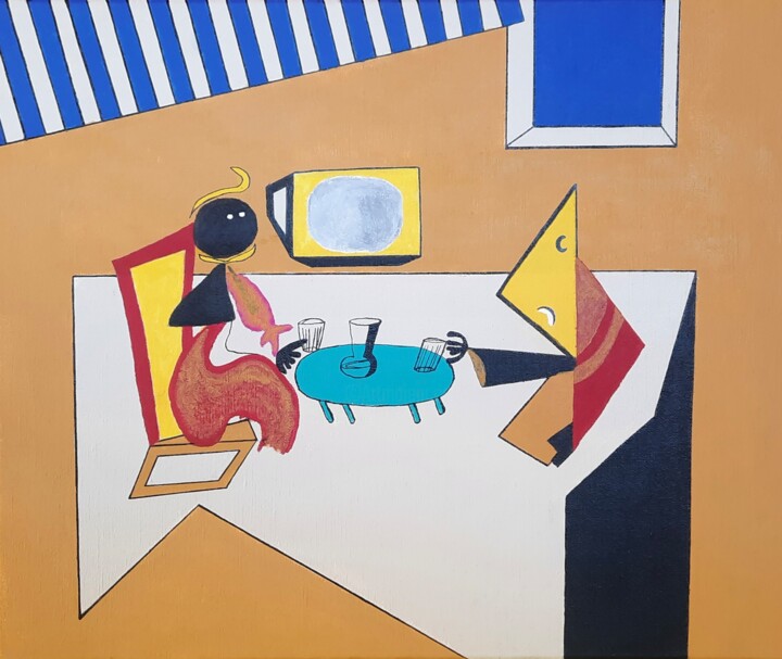 sans titre , 11-11-23 绘画, 15x18.1 in