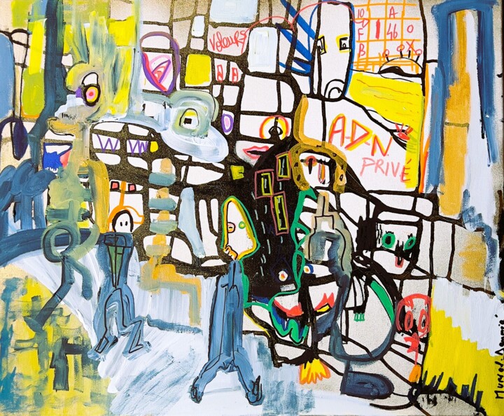 ADN privé 绘画, 19.7x23.6 in