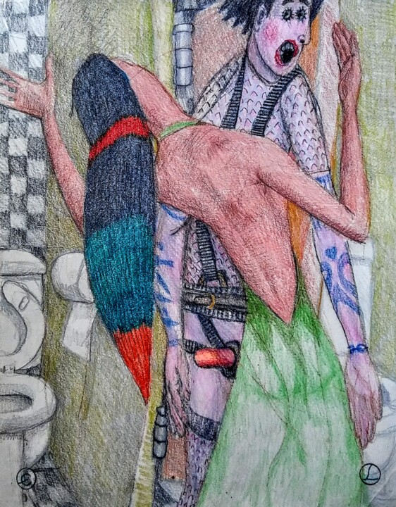 And Then Woman Created Man 图画, 14x11 in