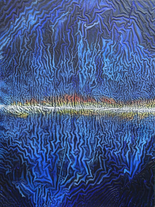 "L'arbre qui cache l…" başlıklı Tablo Sylvain Clercant tarafından, Orijinal sanat, Akrilik Ahşap Sedye çerçevesi üzerine mon…